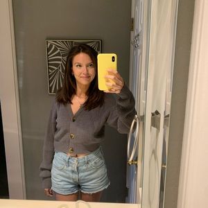 Urban Outfitters Cropped Knit Cardigan